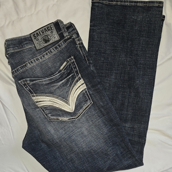 Buckle Salvage Supply Co Mayhem Bootcut Jeans Mens 36R Regular Fit - Picture 6 of 8